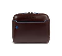 Piquadro Blue Square Bolsa de hombro Piel natural 21 cm marrón