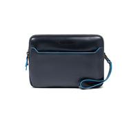 Piquadro Blue Square Bolsa de hombro Piel natural 23 cm azul