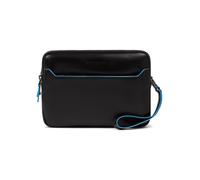 Piquadro Blue Square Bolsa de hombro Piel natural 23 cm negro