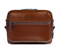 Piquadro Blue Square Bolsa de hombro Protección RFID Piel 25 cm marrón