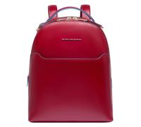 Piquadro Blue Square Bolsos mochila Piel natural 30 cm rojo