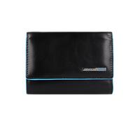 Piquadro Blue Square Cartera Bloqueo RFID Piel natural 12 cm negro