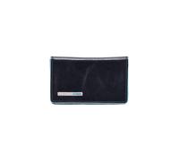 Piquadro Blue Square Estuche para tarjetas de visita Piel natural 10 cm azul