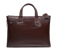 Piquadro - Blue Square Expandable Slim Laptop Bag 15.6" - Bags - unisex - Marrón - ONE SIZE -