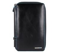 Piquadro Blue Square Maletín para el pasaporte Piel natural 14 cm negro