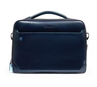 Piquadro Blue Square Maletín Piel 39 cm Compartimento para el portátil azul