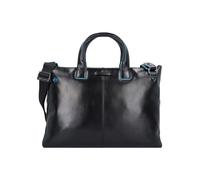 Piquadro Blue Square Maletín Piel natural 42 cm Compartimento para el portátil negro