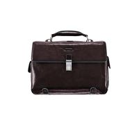 Piquadro Blue Square Maletín Piel natural 44 cm Compartimento para el portátil marrón