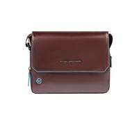 Piquadro Blue Square Mensajero Piel natural 23 cm marrón
