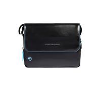 Piquadro Blue Square Mensajero Piel natural 23 cm negro