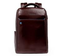 Piquadro Blue Square Mochila de día Piel 29 cm Compartimento para el portátil marrón