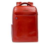 Piquadro Blue Square Mochila de día Piel 29 cm Compartimento para el portátil rojo