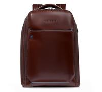 Piquadro Blue Square Mochila de día Piel 42 cm Compartimento para el portátil marrón