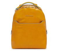 Piquadro Blue Square Mochila de la ciudad Piel 30 cm amarillo