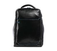 Piquadro Blue Square | Mochila | negro | 16 L | cuero de vaca de grano fino