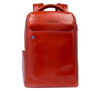 Piquadro Blue Square Mochila de día Piel 29 cm Compartimento para el portátil rojo