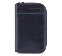 Piquadro Blue Square Revamp Cartera Bloqueo RFID Piel natural 3 cm azul