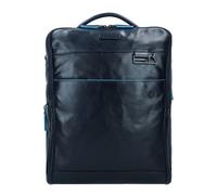 Piquadro Blue Square Revamp Mochila de negocios Piel 41 cm Compartimento para el portátil azul