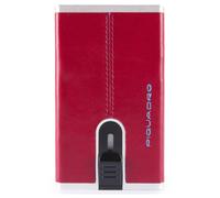 Piquadro Blue Square Slide - Tarjetero 5cc 10 cm (red)