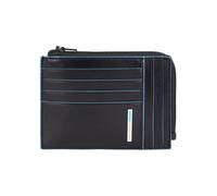 Piquadro - Billetera tarjetero hombre de cuero con monedero y bloqueo Rfid - Accessories - Hombre - Negro - ONE SIZE -