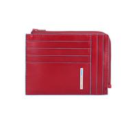 Piquadro Blue Square Tarjetero Bloqueo RFID Piel natural 12 cm Caja de regalo rojo