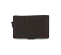 Piquadro Blue Square Tarjetero Bloqueo RFID Piel natural 7 cm marrón