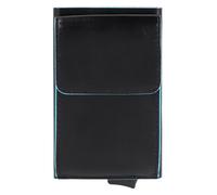 Piquadro Blue Square Tarjetero Piel natural 6 cm negro