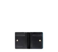 Piquadro Blue Square Women´s Bifold Wallet RFID S Black