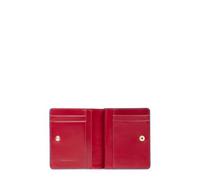 Piquadro Blue Square Women´s Bifold Wallet RFID S Red