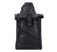 Piquadro Bolsa de hombro Harper de cuero RFID 38 cm negro