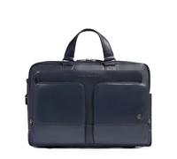 Piquadro Bolsa de trabajo personalizable para portátil Hombre cuero azul