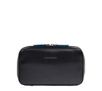 Piquadro - Bolsa organizador de cables de piel con bolsillo para ratón - Bags - unisex - Negro - ONE SIZE -