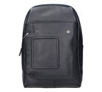 Piquadro - Bolso cruzado de cuero azul con logo - Bags - Mujer - Azul - ONE SIZE -