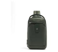 Piquadro - Bolso Cruzado de Piel con Protección Rfid para i Pad mini - Bags - Hombre - Verde - ONE SIZE -
