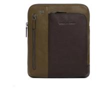 Piquadro Black Square Bolsa de hombro Piel natural 23 cm verde oliva