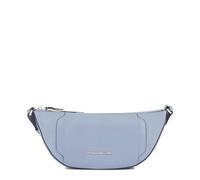 PIQUADRO - Bolso de Cuero para Mujer en la Cintura - Compacto y Elegante, 1 Compartimento, Tira de Hombro Cosida - Mujer - Azul Claro