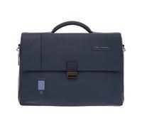 Piquadro- Bolso Mensajero Azul Expansible para Hombre- Bags- Hombre- Azul- ONE SIZE- Bolso Mensajero Azul Expansible para Hombre