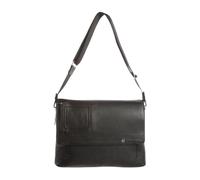 Piquadro - Bolso Mensajero de Cuero Negro Hombre - Bags - Hombre - Negro - ONE SIZE -