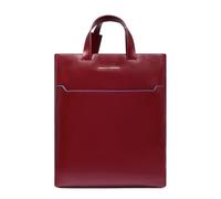 Piquadro - Bolso tote para portátil de 14 pulgadas y iPad de 11 pulgadas - Cuero - Rojo - Mujer