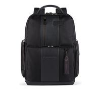 Piquadro Carta Mochila RFID 42 cm Compartimento para portátil negro