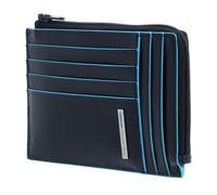 Piquadro Bustina portam.te documenti,Carte di credito Pelle, Accesorio de Viaje-Billetera Unisex Adulto, Azul (BLU Notte), 12 cm