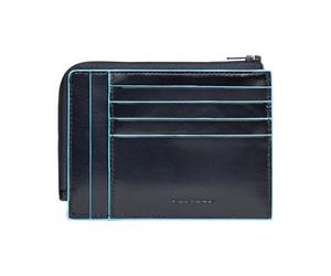 Piquadro- Bustina portam.te documenti-carte di credito pelle- Accessories- Hombre- Azul- ONE SIZE- Bustina portam.te documenti-carte di credito pelle