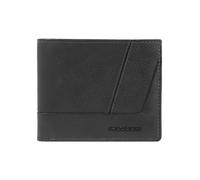Piquadro Carl Cartera Bloqueo RFID Piel natural 11 cm negro