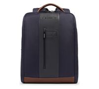 Piquadro Carta Mochila RFID 41 cm Compartimento para portátil azul
