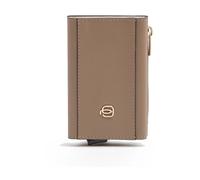 Piquadro - Cartera Compacta con Portatarjetas Desplegable - Accessories - Mujer - Marrón - ONE SIZE -