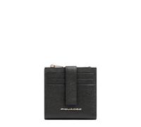 Piquadro - Cartera Compacta en Piel - Mujer - Negro