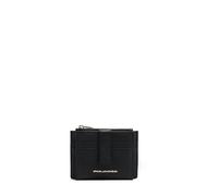 Piquadro - Cartera con Monedero de Piel - Mujer - Negro | Protección antifraude RFID, Alojamiento tarjetas, Uso diario, Diseño elegante