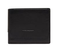 Piquadro Solm Cartera Bloqueo RFID Piel natural 11 cm negro