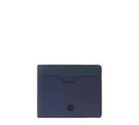 Piquadro - Cartera de Hombre con folleto - Cuero, 2 portatarjetas, Monedero, folleto Desmontable, RFID - Azul