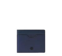 Piquadro - Cartera de Hombre con folleto del portadocumentos - Cuero, 7 portatarjetas, portamonedas, RFID - Azul